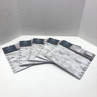 Azulejos decorativos para salpicadero pelar y pegar 12" X 5,8" 5 paquetes/estuche mármol brillo AC005 Foto 1 de 4