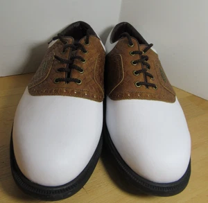Footjoy eComfort Golfschuhe Woven Saddle Oxford-Schuhe Weiß Herren 57752 Größe 9 Männer - Bild 1 von 7