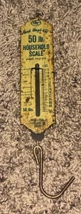 Vintage Handi wiegt alle 50 Pfund Haushalt hängende Haken Balance Metallwaage • USA - Bild 1 von 5
