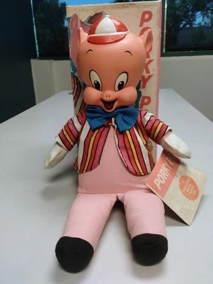1964 Porky Pig Talking Doll WITH BOX/TAG Works Great Exc. Cond Doll Is Near Mint - Image 1 of 4