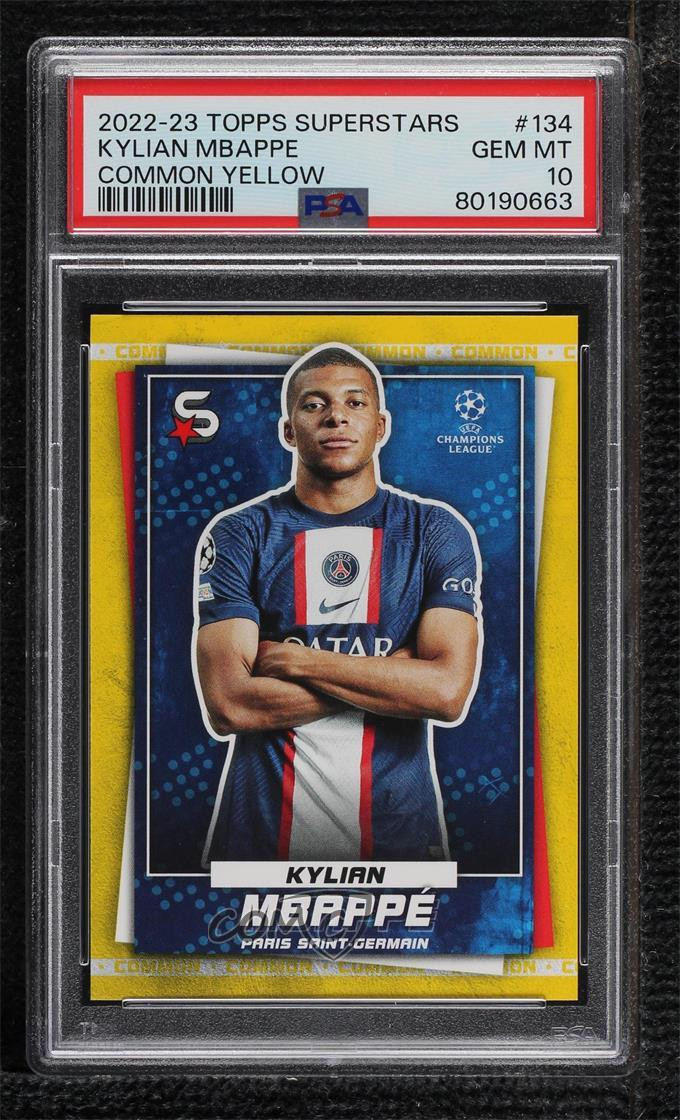 2022-23 Topps UEFA Club Competitions Superstars Kylian 2022-23 Topps UEFA Club Competitions Superstars Kylian