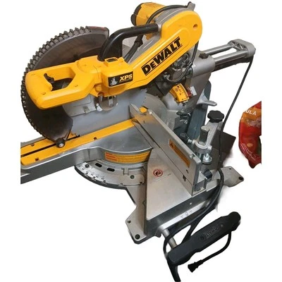 Dewalt DWS779 12 дюймов раздвижная торцовочная пила из легированной стали с двойным скосом - Изображение 1 из 4