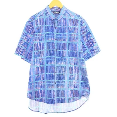 Camisa Aloha hawaiana abotonada con patrón de borde completo O'NEILL vintage para hombre... Foto 1 de 3