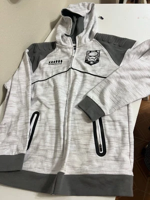 Sudadera con Capucha Cremallera Completa Disney Star Wars Youth Storm Trooper Talla Grande Nueva con Etiquetas Foto 1 de 4