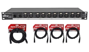 Chauvet DJ Data Stream 4 Datastream 1 - 4 Optical Splitter + (4) DMX Cables - Picture 1 of 9