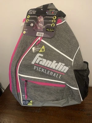 Bolso Mochila Franklin Pickleball Gris Rosa  Foto 1 de 4