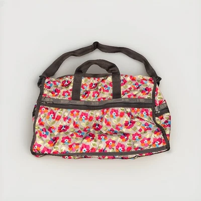 Bolso de Lona Le Sportsac Weekender Bandolera de Viaje Entrenamiento Gimnasio Multicolor Floral Foto 1 de 4