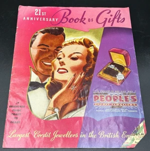 1940 Peoples Credit Jewellers Catalogue Book of Gifts - Advertising - RARE - Bild 1 von 11