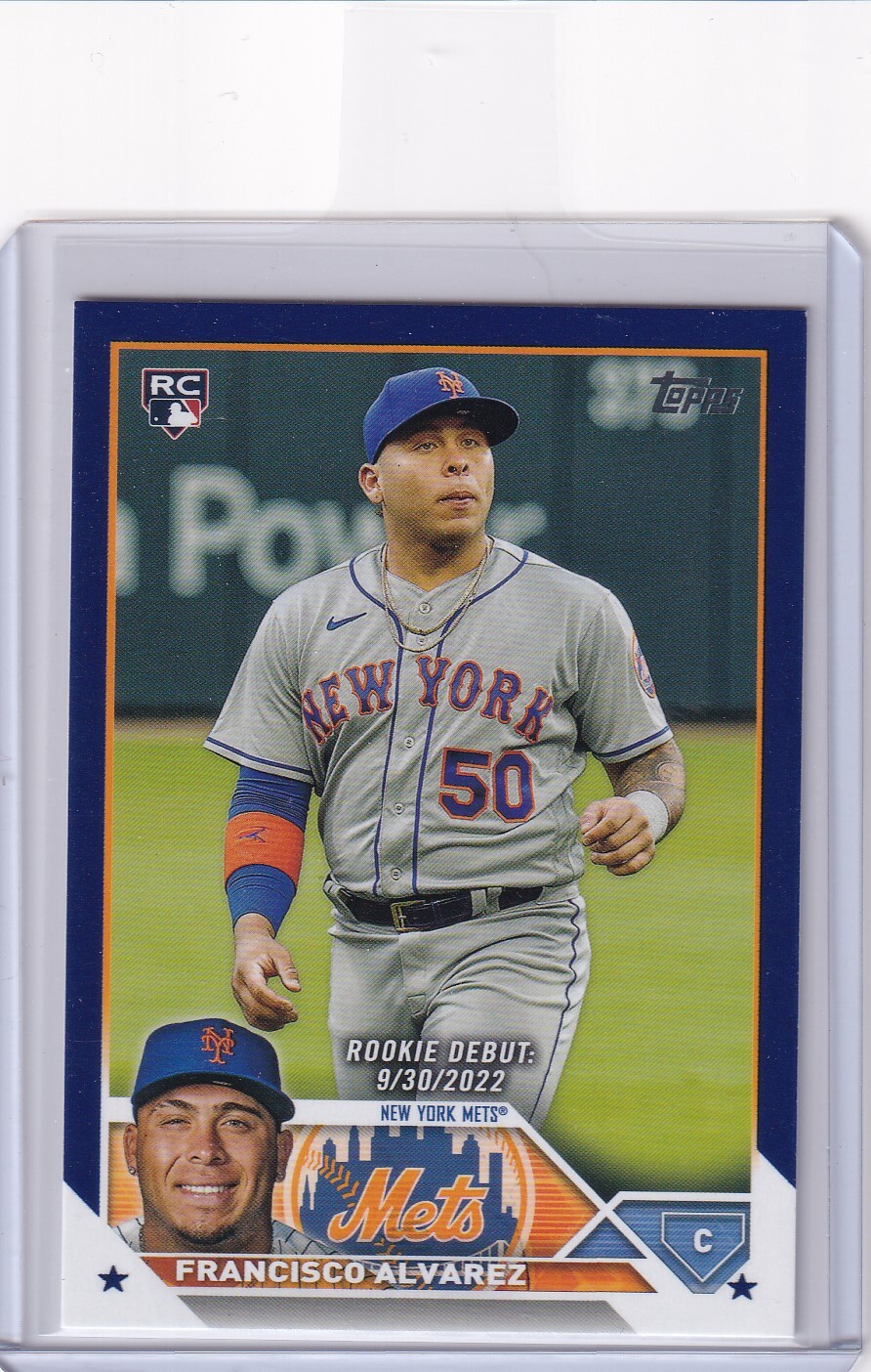 2023 Topps Update #US255 Francisco Alvarez Royal Blue Rookie Card RC Mets