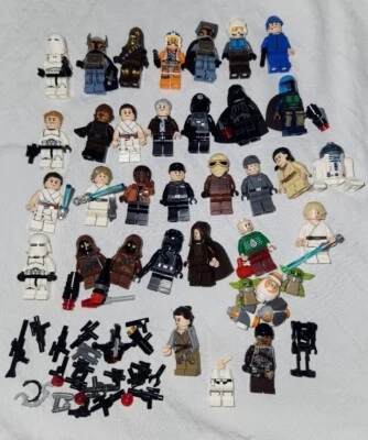 Gran Lote 28+ LEGO STAR WARS Minifigura Minifigura Armas Pistolas y Extras Foto 1 de 4
