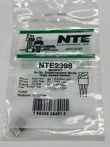 NTE2398 MOSFET N-CH TO220 - Picture 1 of 4