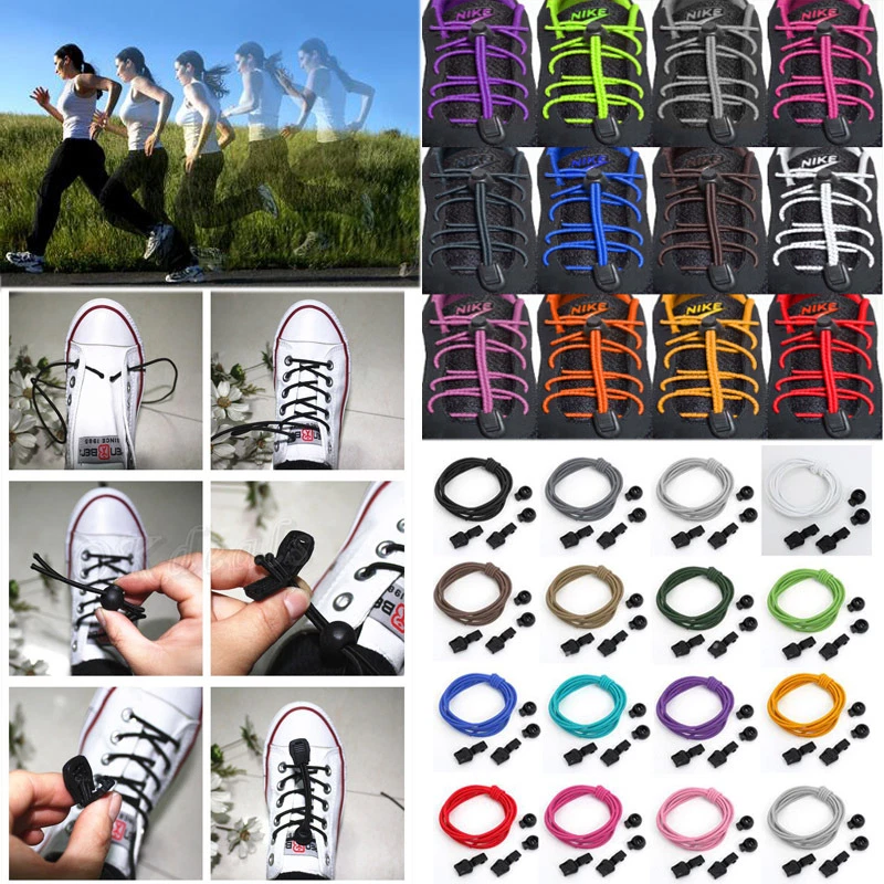 NUOVI lacci elastici lacci lacci fascia per scarpe corsa/jogging/triathlon/sport 1,2 m - Immagine 1 di 1