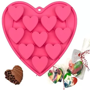 Heart Shaped Cake Pans Heart Silicone Mold for Baking, Large 2 Inches Heart Mold - Picture 1 of 9