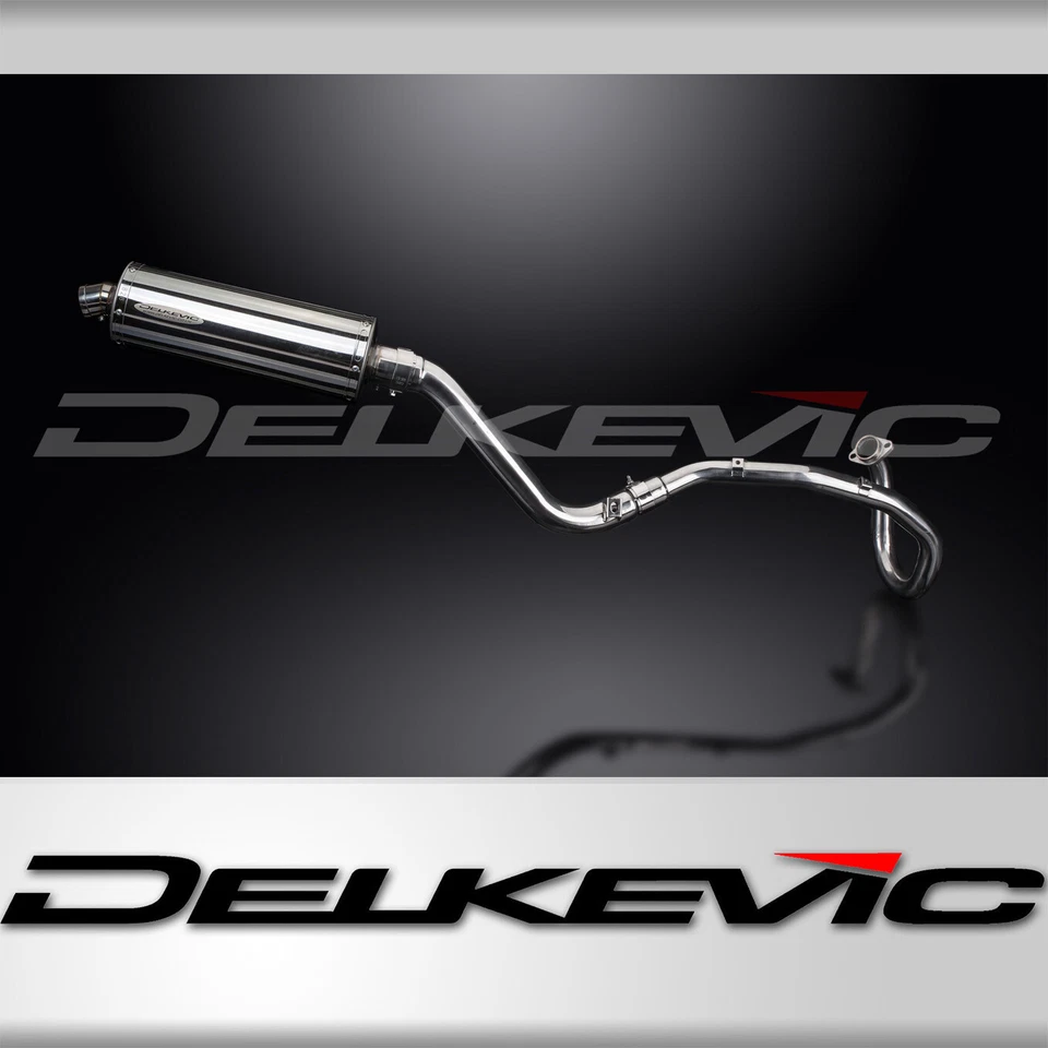 Suzuki DR650SE DR650S 96-24 Delkevic Full 1-1 Exhaust 14" Stainless Oval Muffler - Image 1 of 4