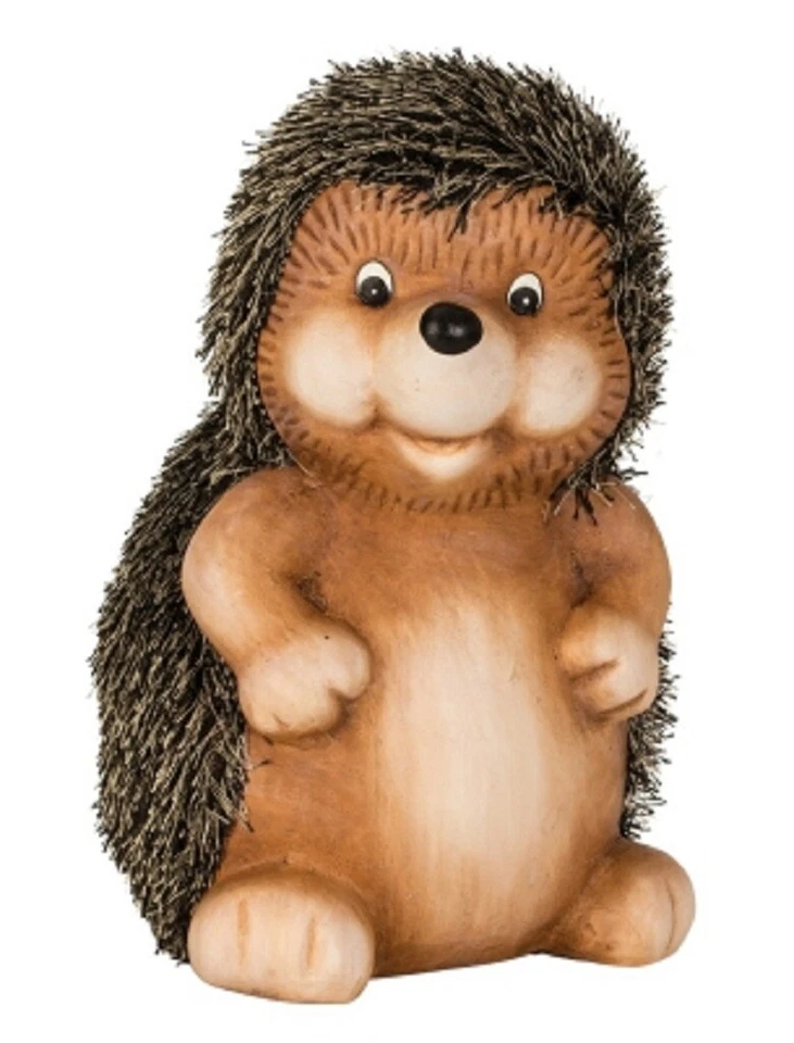 Große Tierfigur Igel steht H 27 cm Herbstdeko Figur für Haus und Garten - Bild 1 von 1