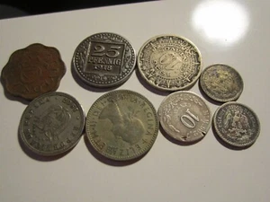 LOT OF 8 COLLECTIBLE COINS FROM 1890 TO 1954 SEE LIST BELOW - BBA17A - Picture 1 of 4