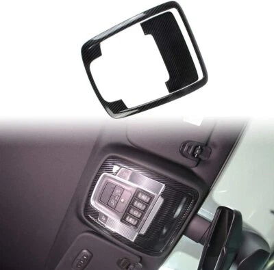 Car Roof Reading Light Lamp Cover Trim For Dodge Ram 1500 2018-2020 Carbon Fiber Foto 1 de 4