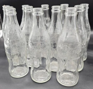 Eine klare Coke Coca Cola Glasflasche 10oz ohne Pfand ohne Nachfüllung 70er Jahre - Bild 1 von 8