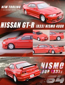 INNO64 MODELS NISSAN SKYLINE GT-R R33 NISMO 400R ROT
