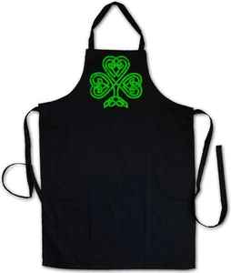 TRÉBOL IRLANDÉS NUDO I DELANTAL DE COCINA PARRILLA Cloverleaf Irlanda trébol - Imagen 1 de 1