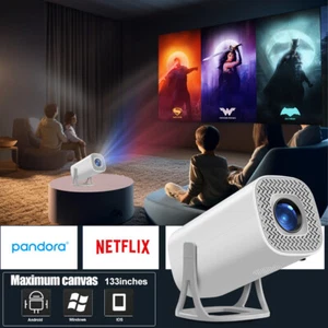 4K 1080P 133" Display Projector 12000LMS 3D 5G WiFi Bluetooth Video Home Theater - Picture 1 of 21