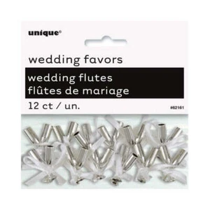 Silver Mini Flute Champagne 12pk - Picture 1 of 1