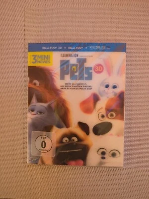 Pets Blu-Ray 3D + Blu-Ray, neu und eingeschweißt, Lenticular Pappschuber - Bild 1 von 4