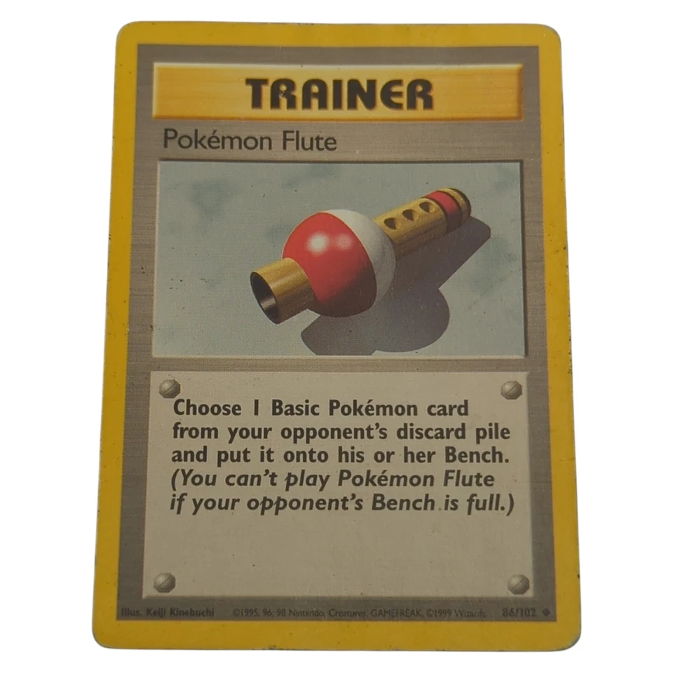 Pokemon Flute #86/132 1999 Pokemon Base Set 1st Edition Shadowles MP/LP - Image 1 of 4