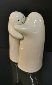 9924036 Porcelaine Figurine Paire-Saupoudreuse Teamgeiste Blanc Wagner&Apel - Foto 1 di 3