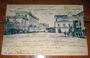 CARTOLINA CATANIA MONTE S. AGATA PIAZZA S. EPIO FP VG NEL 1913 ANIMATA - Imagen 1 de 1