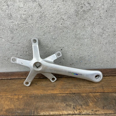 Vintage Shimano 600 Crank Arm RIGHT Ultegra Tri Color 170 mm FC-6400 130 BCD - Image 1 of 4