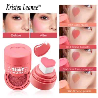 Blush Air Cushion Blush Cream Waterproof Long-lasting Cheek Rouge Brighten Sk 」 - Image 1 of 4