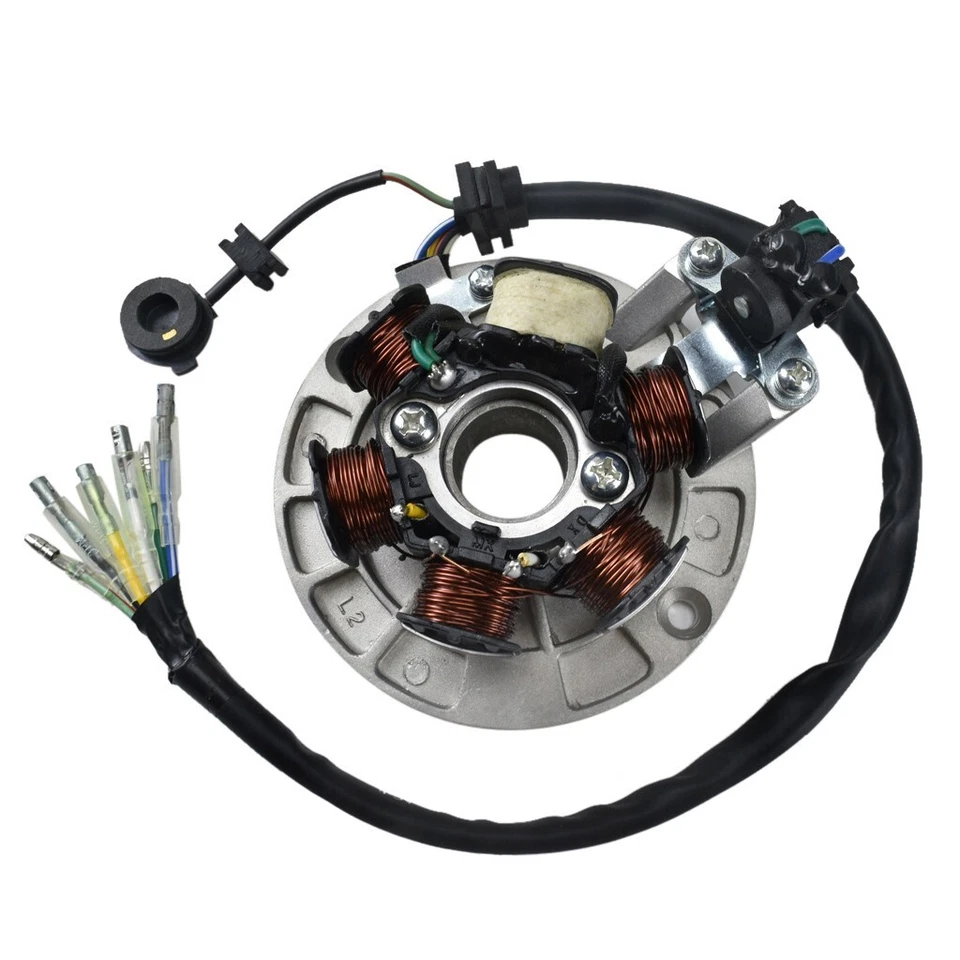 Estator Magneto 6 polos para 125cc 140cc Apollo SSR SDG YX Lifan Dirt Pit Bike - Imagem 1 de 4