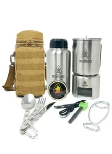 Stainless Steel Bottle Camping Cooking Kit Set | Free US Delivery - Picture 1 of 7