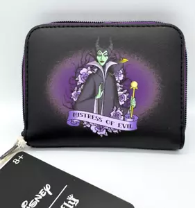 Loungefly Disney Maleficent Mistress Of Evil Mini Zipper Wallet NEW - Picture 1 of 6