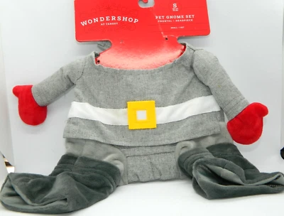Traje de Disfraz de Gnomo Mascota Wondershop Talla S Hasta 25 libras Tocado No Incluido Foto 1 de 4