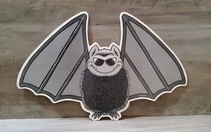 Vintage Halloween Fledermaus ausgeschnittene Klappflügel Dekoration Carlton Karten 12x18 - Bild 1 von 2