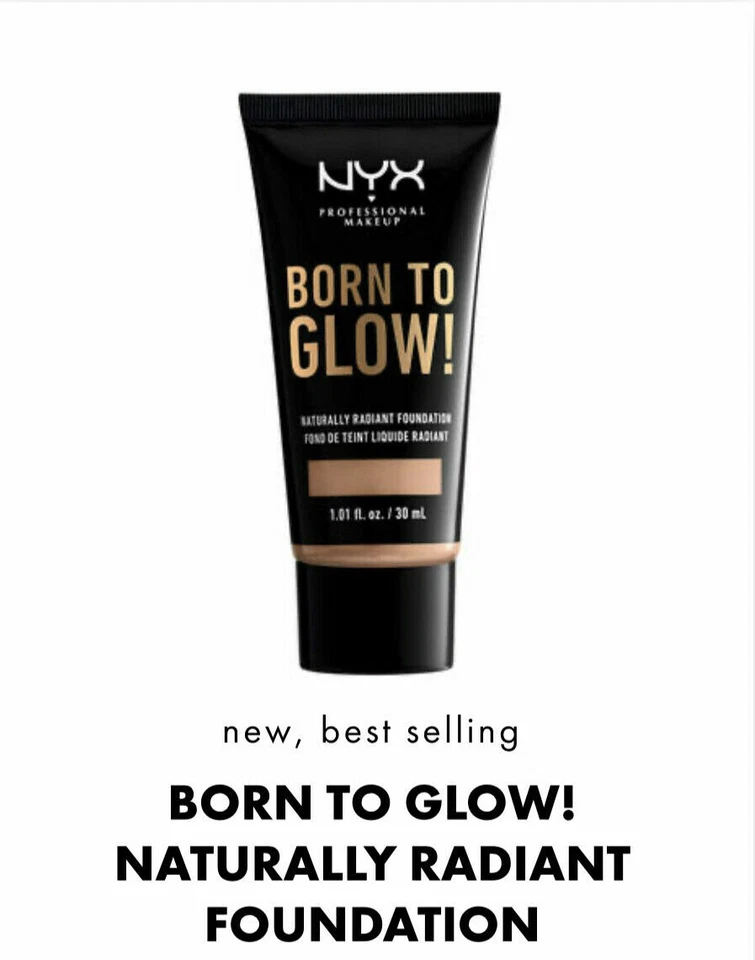 NYX Born To Glow! Naturally Radiant Foundation ~ Choose Your Shade - Image 1 of 1