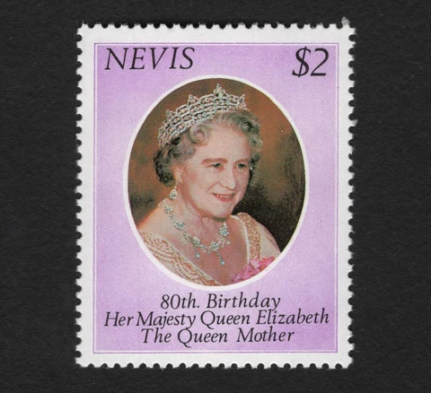 OPC 1980 Nevis QEII 80th Birthday Sc#113 SG50 MNH Cover