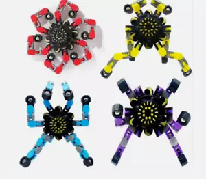 4 Transformable Fidget Spinners for Kids and Adults Stress Relief Sensory Toy - Picture 1 of 3