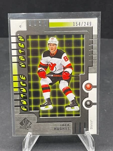 2019-20 JACK HUGHES UD SP AUTHENTIC 1999-00 RETRO FUTURE WATCH RC #RFW-1 154/249 - Picture 1 of 2