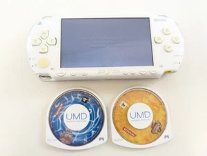 Consola E3 Sony PSP 1000 Cerámica Blanca Región Libre JAPÓN USADO SET JUEGO - Imagen 1 de 9