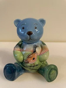 Old Tupton Ware Teddy Bear Tube-Lined Hand Painted Porcelain With Duck Design - Picture 1 of 6