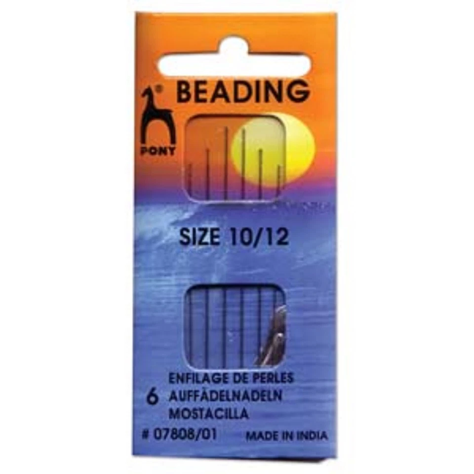 Pony Beading Needles---Available in Sizes 10, 11 or 12---6 or 25 Per Pack - Image 1 of 1