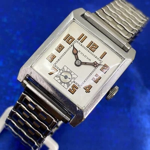 Exquisite Vintage 1927 Mans BULOVA Stunning Silver Dial Fully Serviced WARRANTY - Picture 1 of 10