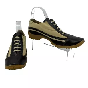 Walter Genuin Linea Stretch Golfschuhe Damen Größe 9,5 hell & dunkelbraunes Leder - Bild 1 von 10