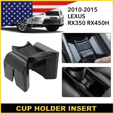 Para Lexus RX350 RX450H 2010-2015 Consola central Portavasos Inserto Divisor Medio Foto 1 de 4