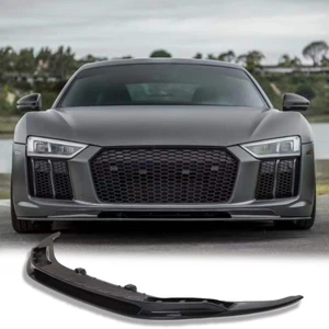 REAL Carbon Fiber Front Bumper Lip Spoiler Refit Fits Audi R8 V10 GT Gen 2 16-19 - Picture 1 of 7