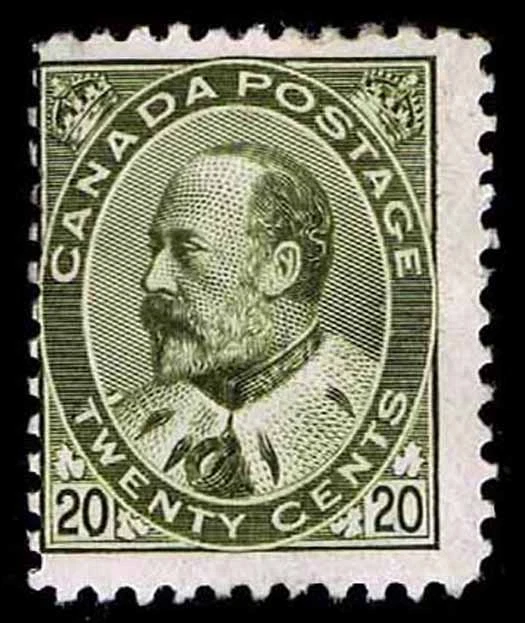 CANADA #94 .20c  DEFINITIVE ISSUE OF 1903-08  OGPH - F - $410.00 (ESP#8432) - Image 1 of 1