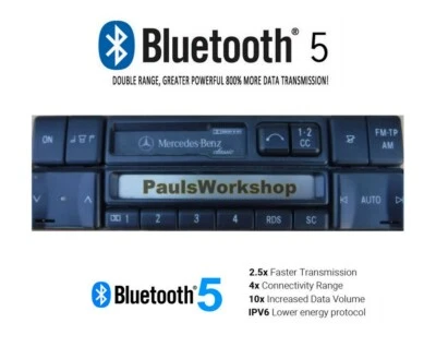 Modernisierung Umbau - Mercedes-Benz Becker BE2010 Bluetooth 5.0 AUX-IN BE2210 - Bild 1 von 2